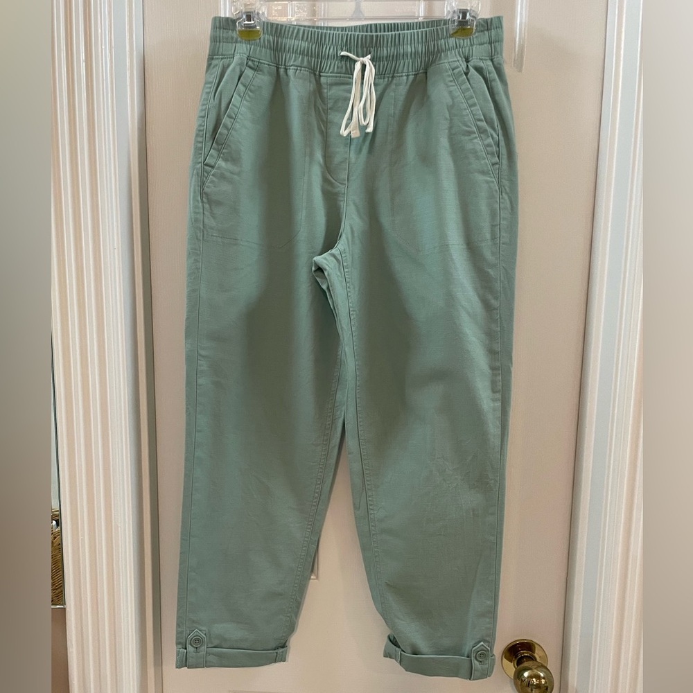 Talbots Drawstring Cuffed Pant Relaxed Size Xs Sa… - image 1